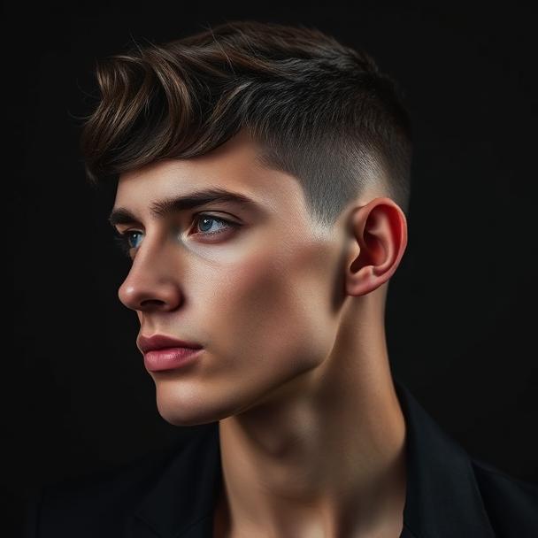 Textured crop hairstyle